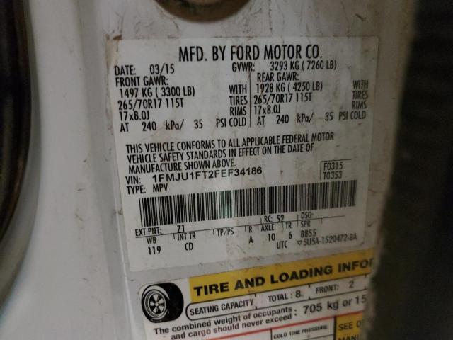 2015 FORD EXPEDITION - 1FMJU1FT2FEF34186