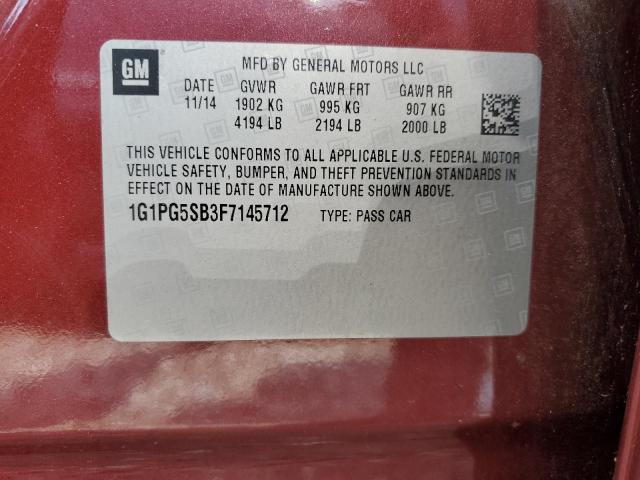 2015 CHEVROLET CRUZE LTZ - 1G1PG5SB3F7145712