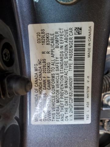 2020 HONDA CIVIC SPOR - 2HGFC2F82LH549291