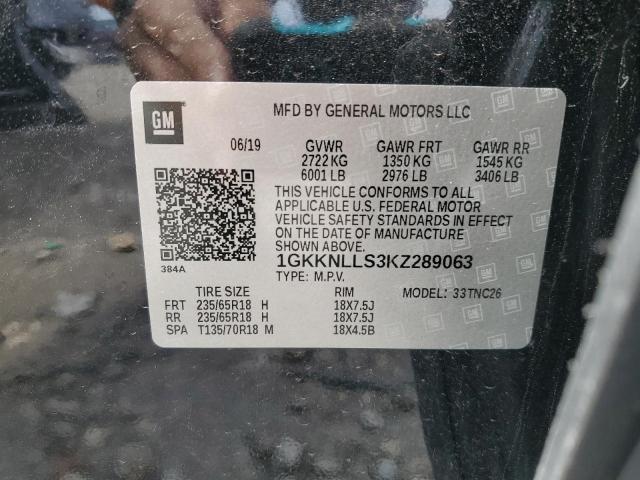2019 GMC ACADIA SLE - 1GKKNLLS3KZ289063