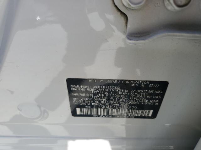 2022 SUBARU FORESTER W JF2SKAMC4NH495679