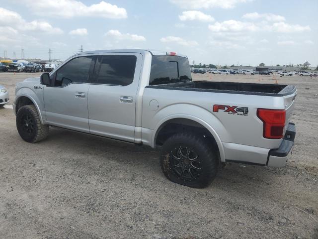 FORD F150 SUPER 2018 silver  gas 1FTEW1E5XJFD42536 photo #3