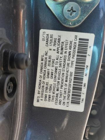 2015 HONDA CIVIC LX - 2HGFB2F55FH521692
