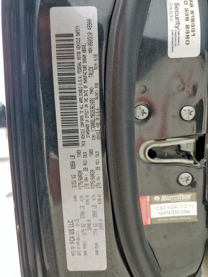 2016 RAM 1500 SLT - 1C6RR6LM8GS361691