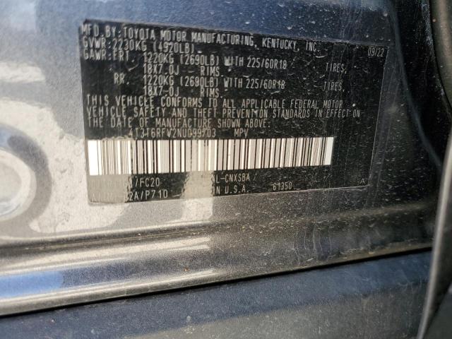 2022 TOYOTA RAV4 SE - 4T3T6RFV2NU099703