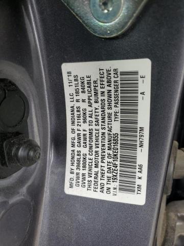 2019 HONDA INSIGHT LX 19XZE4F10KE016855