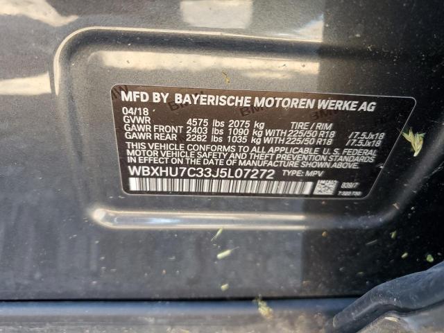 2018 BMW X1 SDRIVE2 - WBXHU7C33J5L07272