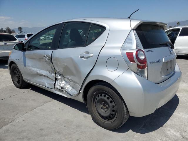 TOYOTA PRIUS C 2014 silver  hybrid engine JTDKDTB3XE1563581 photo #3
