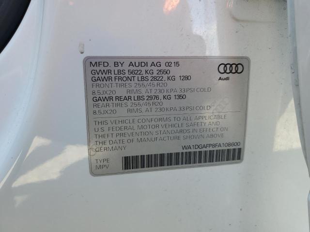 2015 AUDI Q5 PREMIUM - WA1DGAFP8FA108600