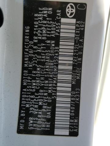2021 TOYOTA COROLLA LE - 5YFEPMAE0MP152438