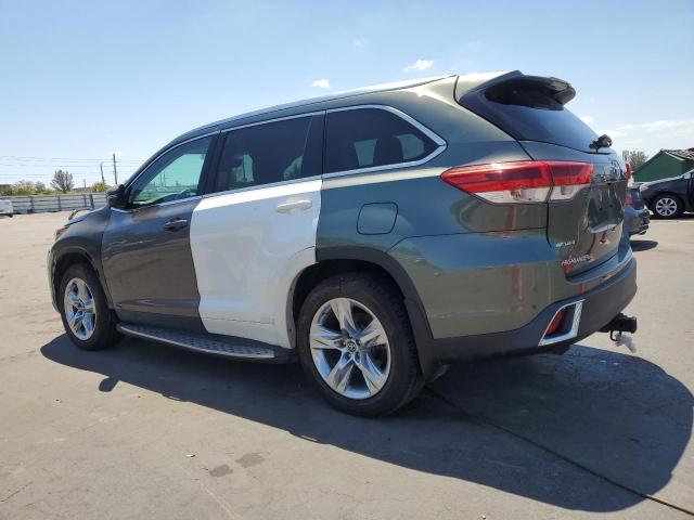 TOYOTA HIGHLANDER 2019 green  gas 5TDYZRFH2KS326621 photo #3
