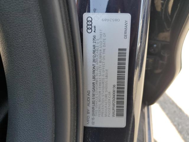 2016 AUDI A6 PREMIUM - WAUFFAFC5GN008136