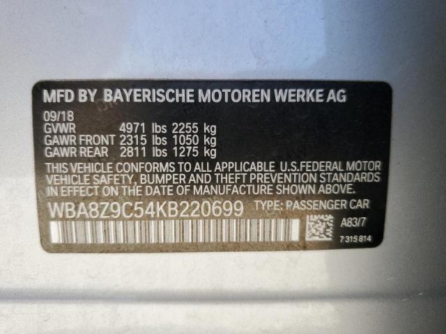 2019 BMW 330XI GT WBA8Z9C54KB220699