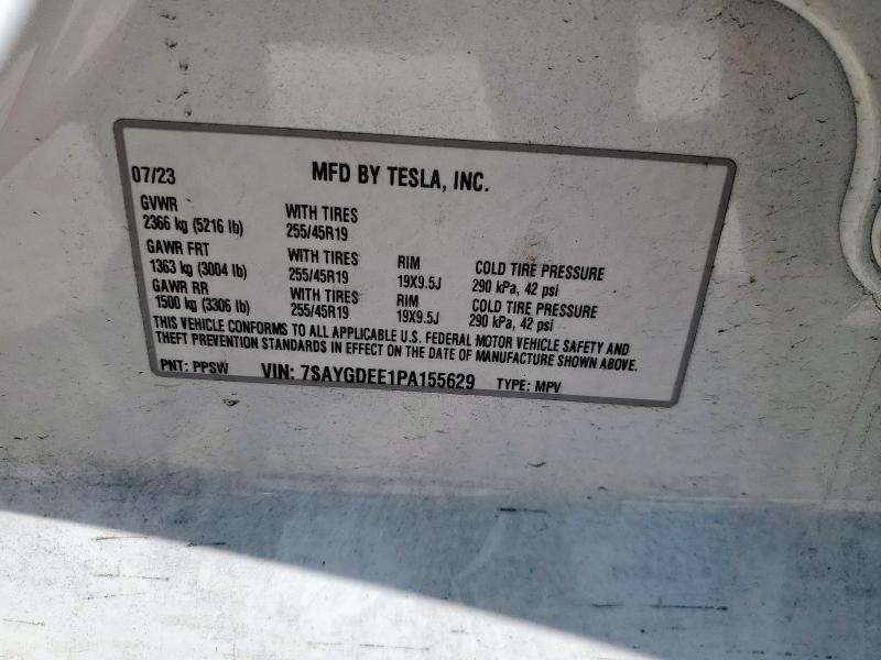 2023 TESLA MODEL Y - 7SAYGDEE1PA155629