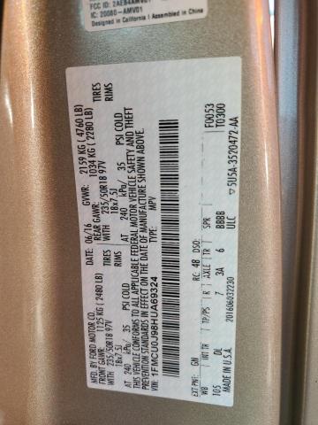 2017 FORD ESCAPE TIT - 1FMCU0J98HUA69324