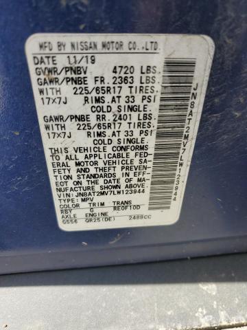 2020 NISSAN ROGUE S JN8AT2MV7LW123944