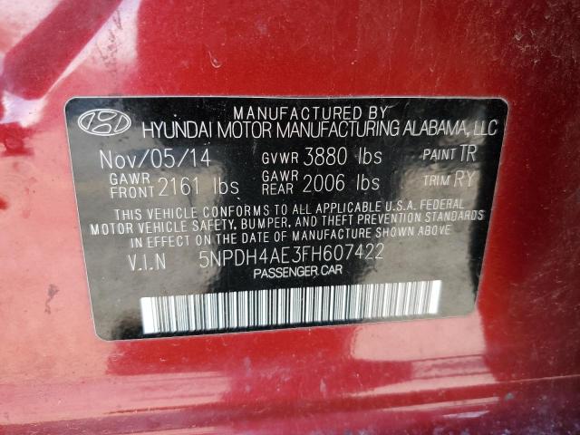 2015 HYUNDAI ELANTRA SE - 5NPDH4AE3FH607422