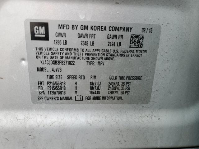 2015 BUICK ENCORE - KL4CJDSB3FB271822