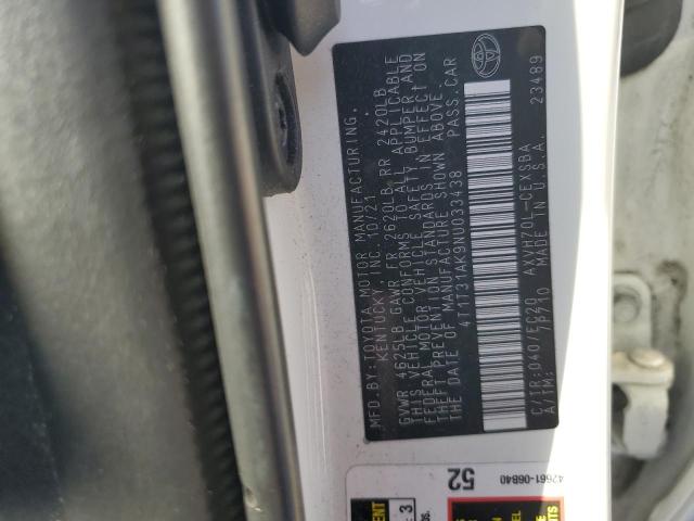 2022 TOYOTA CAMRY SE - 4T1T31AK9NU033438