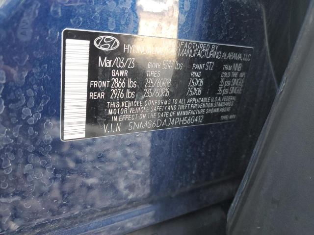 2023 HYUNDAI SANTA FE X 5NMS6DAJ4PH560412