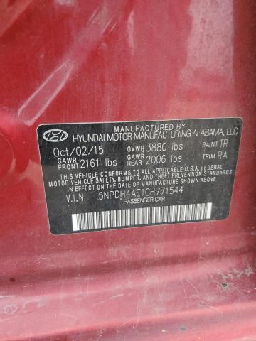 2016 HYUNDAI ELANTRA SE - 5NPDH4AE1GH771544