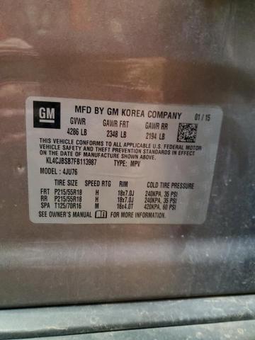 2015 BUICK ENCORE CON - KL4CJBSB7FB113987