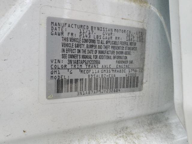 2018 NISSAN SENTRA S - 3N1AB7AP9JY232884