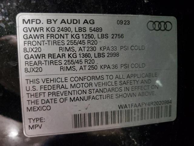 2024 AUDI Q5 PRESTIG WA1FAAFY4R2020984