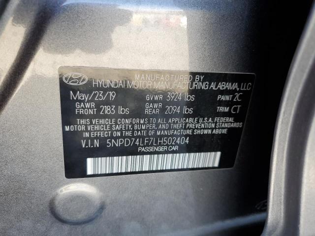 2020 HYUNDAI ELANTRA SE - 5NPD74LF7LH502404