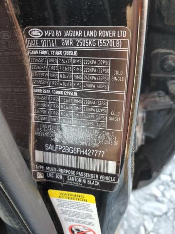 2015 LAND ROVER LR2 SE SALFP2BG6FH427777