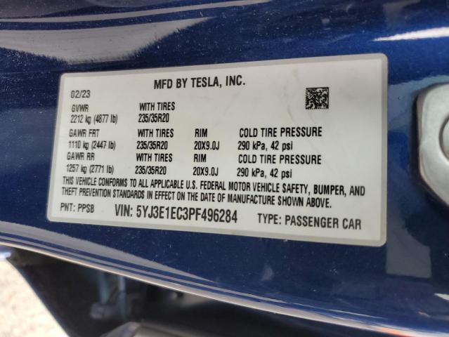 2023 TESLA MODEL 3 - 5YJ3E1EC3PF496284