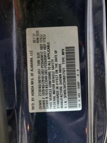 2017 HONDA ODYSSEY LX 5FNRL5H23HB017521