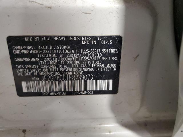 2015 SUBARU XV CROSSTR JF2GPACC1F8239073