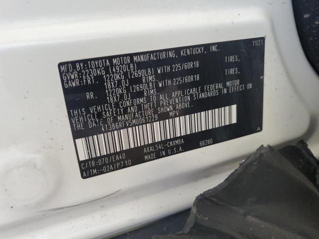 2021 TOYOTA RAV4 XLE P - 4T3B6RFV5MU061229