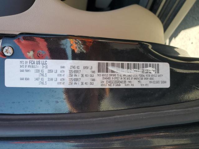 2016 DODGE GRAND CARA - 2C4RDGCG5GR340189