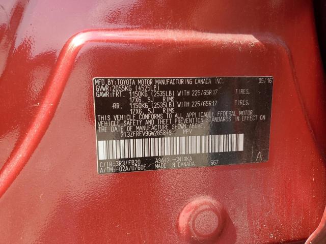 2016 TOYOTA RAV4 LE - 2T3ZFREV9GW285849
