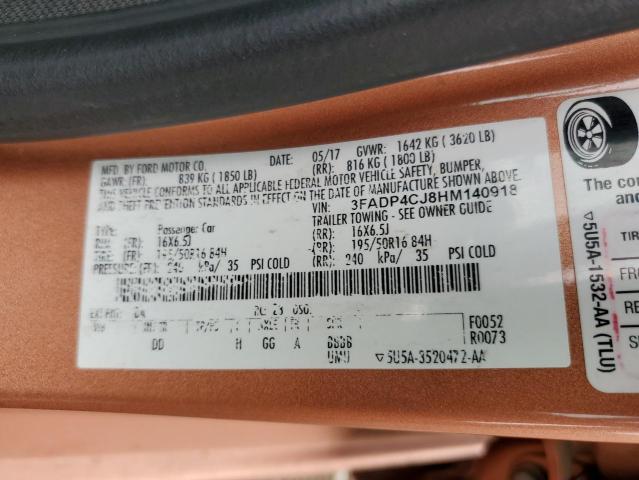 2017 FORD FIESTA TIT - 3FADP4CJ8HM140918