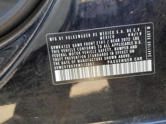 2019 VOLKSWAGEN JETTA S - 3VWC57BU3KM212881