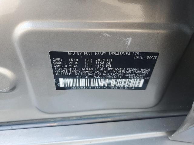 2016 SUBARU LEGACY 2.5 - 4S3BNAN67G3051839