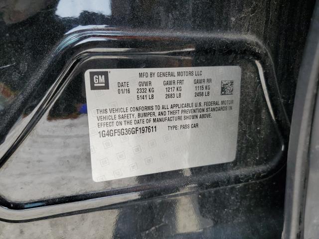 2016 BUICK LACROSSE P 1G4GF5G36GF197611