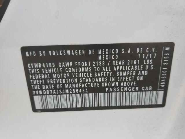 2018 VOLKSWAGEN JETTA SE - 3VWDB7AJ3JM256494