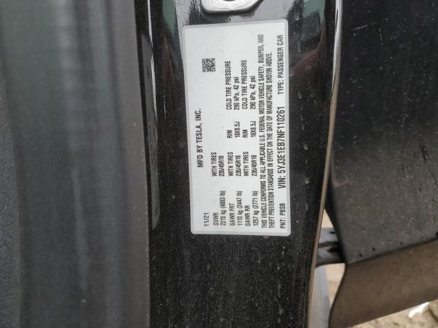 2022 TESLA MODEL 3 - 5YJ3E1EB7NF110261