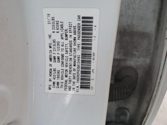 2016 HONDA ACCORD SPO - 1HGCR2F63GA124490