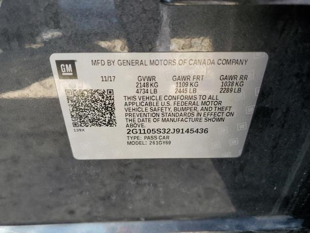 2018 CHEVROLET IMPALA LT - 2G1105S32J9145436