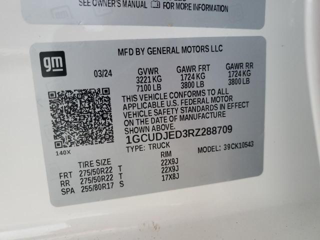 2024 CHEVROLET SILVERADO - 1GCUDJED3RZ288709