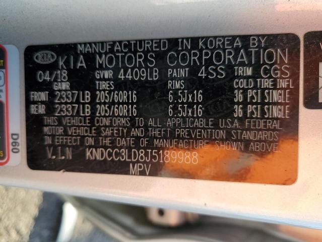 2018 KIA NIRO EX PR KNDCC3LD8J5189988