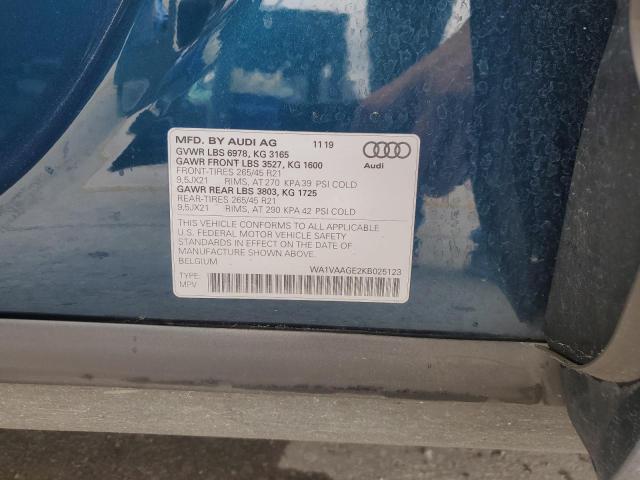 2019 AUDI E-TRON PRE - WA1VAAGE2KB025123