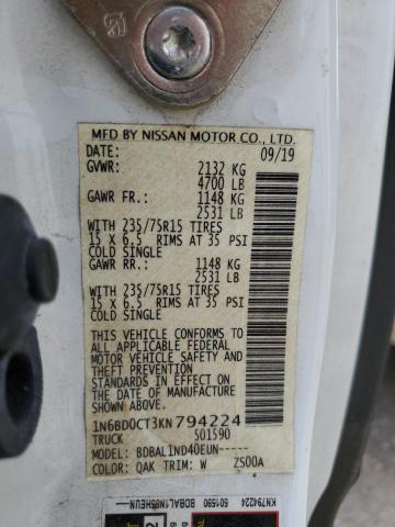 1N6BD0CT3KN794224 2019 NISSAN FRONTIER