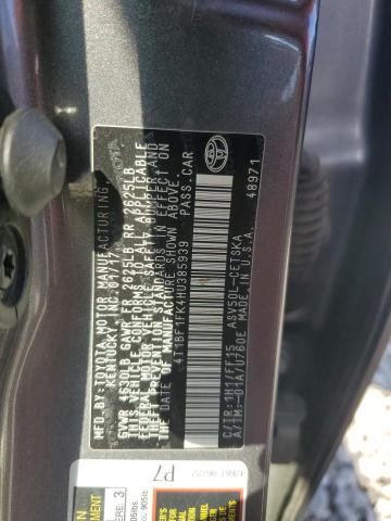 2017 TOYOTA CAMRY LE - 4T1BF1FK4HU385939