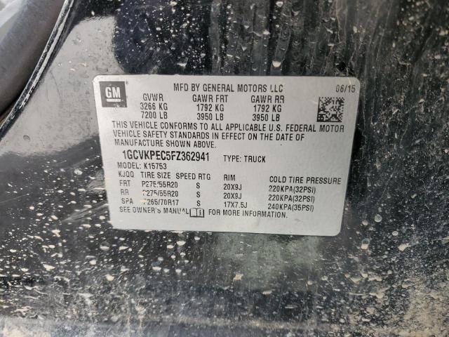 2015 CHEVROLET SILVERADO - 1GCVKPEC5FZ362941